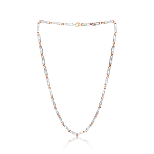 Platinum And Rose Gold Fusion Chain 30.79 GM – For Men