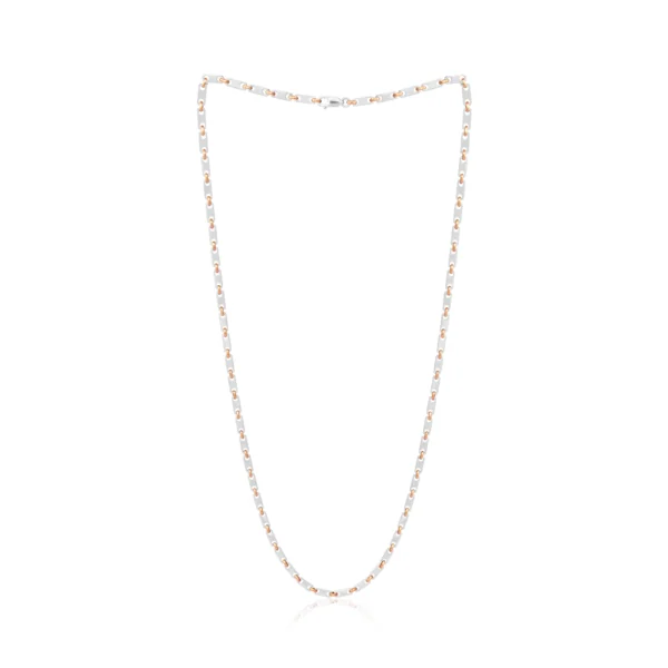 Platinum And Rose Gold Fusion Chain 23.16 GM – For Men