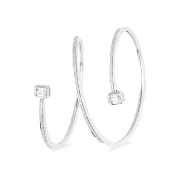 White Gold & Diamond 1.37 CT – 17.65 GM Women’s Bracelet - Image 2