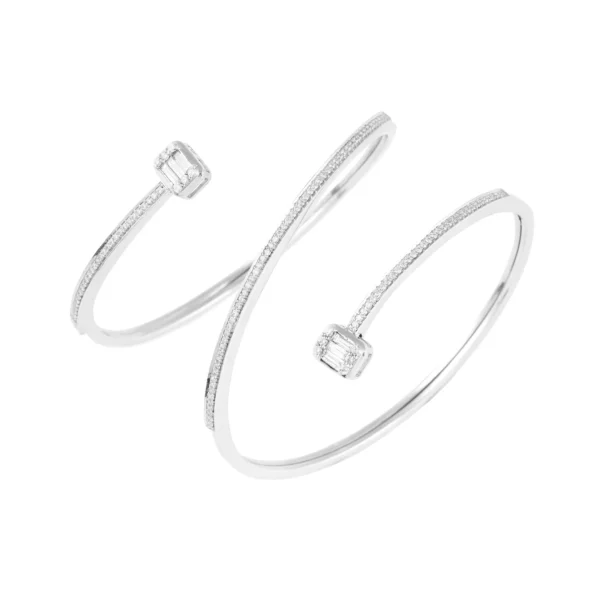 White Gold & Diamond 1.37 CT – 17.65 GM Women’s Bracelet - Image 3