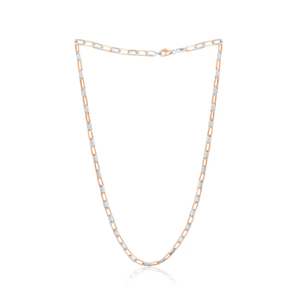 Platinum And Rose Gold Fusion Chain 29.03 GM – For Men