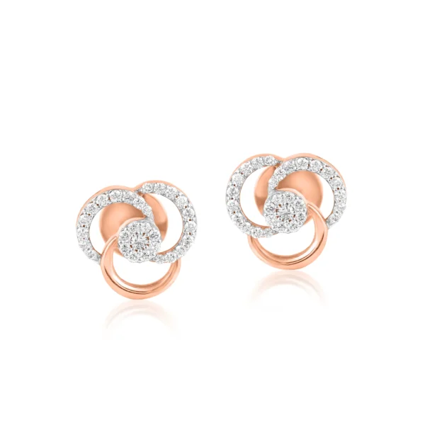 Women Diamond & Gold 0.56 CT – 4.6 GM Earrings - Image 2