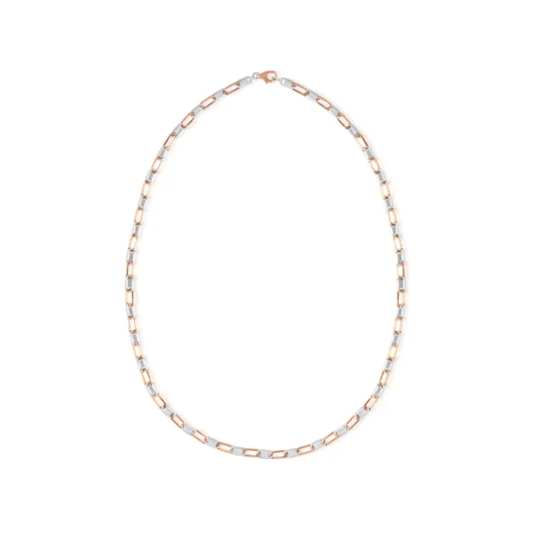 Platinum And Rose Gold Fusion Chain 29.03 GM – For Men - Image 2
