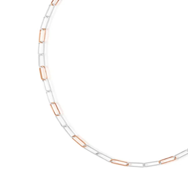 Platinum And Rose Gold Fusion Chain 19.57 GM – For Men - Image 3