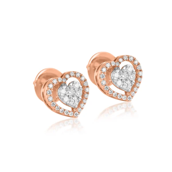 Women Diamond & Gold 0.43 CT – 3.3 GM Earrings - Image 2