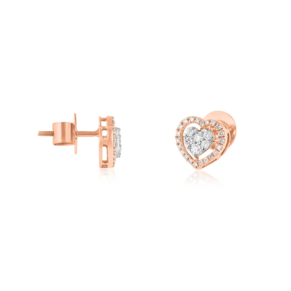 Women Diamond & Gold 0.43 CT – 3.3 GM Earrings - Image 3
