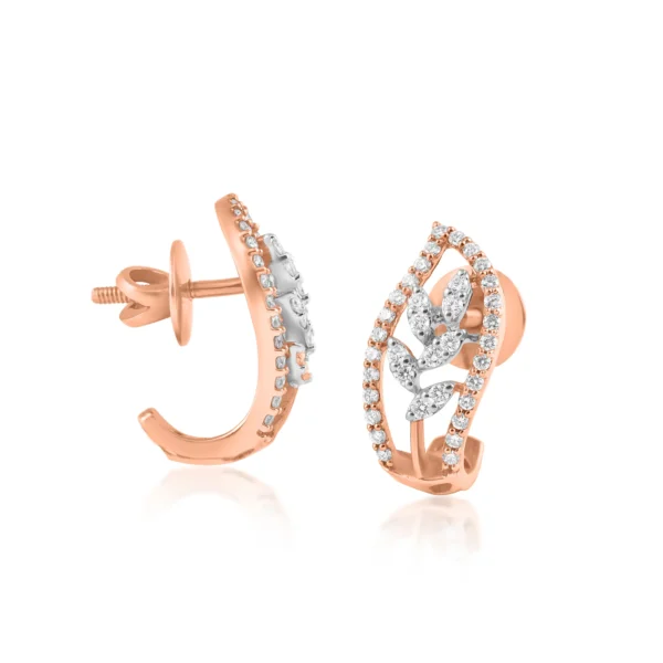 Women Diamond & Gold 0.48 CT – 5 GM Earrings - Image 3