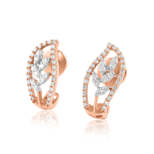 Women Diamond & Gold 0.48 CT – 5 GM Earrings - Image 2