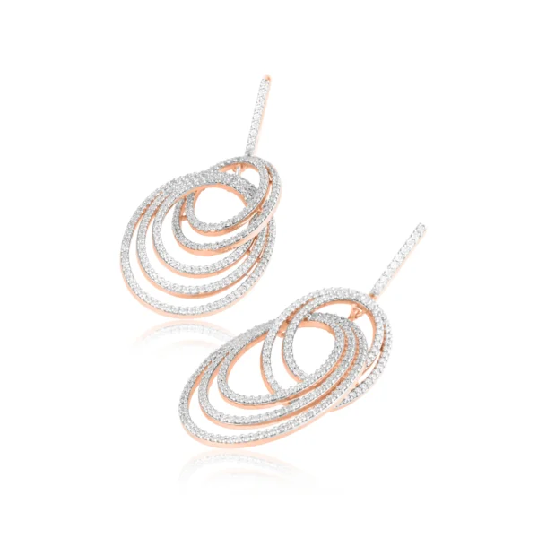 Women Diamond & Gold 2.49 CT – 13.51 GM Earrings - Image 2