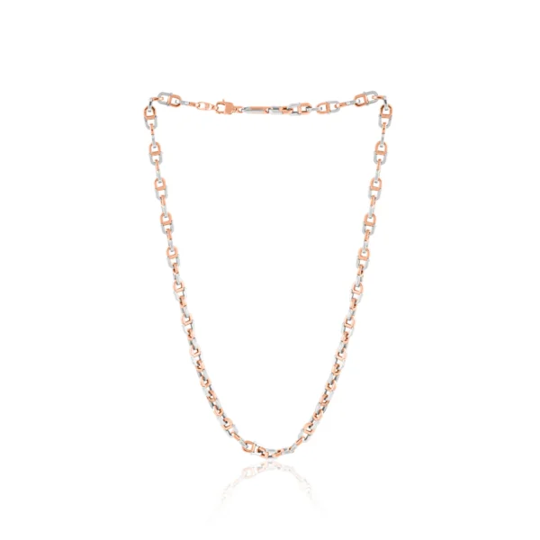 Platinum And Rose Gold Fusion Chain 43.45 GM – For Men