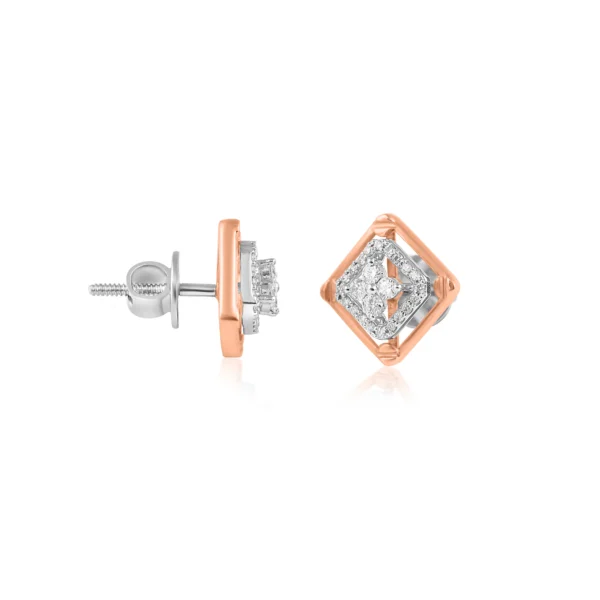 Women Diamond & Gold 0.38 CT – 4.34 GM Earrings - Image 3