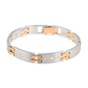 Gold – Platinum & Diamond Fusion 0.32 CT – 50.58 GM Men’s Bracelet