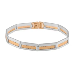 Gold & Platinum Fusion 34.31 GM Men’s Bracelet