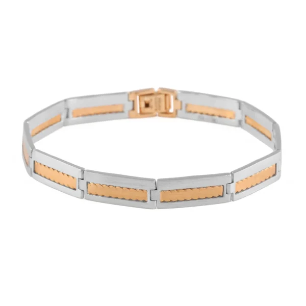 Gold & Platinum Fusion 34.31 GM Men’s Bracelet