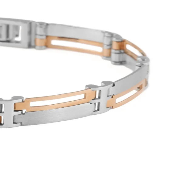 Gold & Platinum Fusion 28.9 GM Men’s Bracelet - Image 3