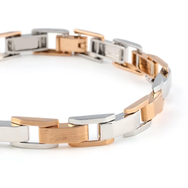 Gold – Platinum & Diamond Fusion 0.32 CT – 50.58 GM Men’s Bracelet - Image 3