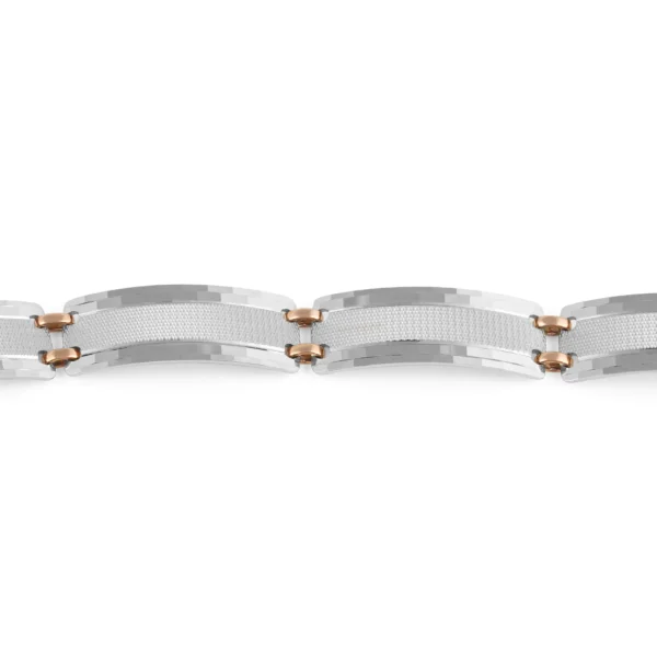 Gold & Platinum Fusion 31.52 GM Men’s Bracelet - Image 2