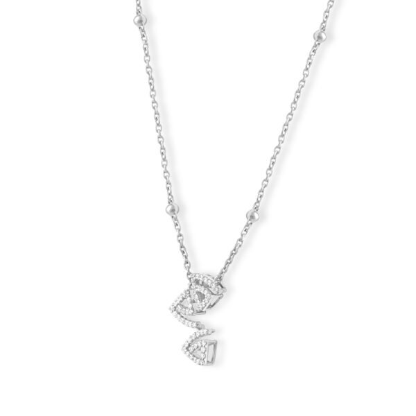 PLATINUM 6.85 GM & 0.19 CT CHAIN PENDANT