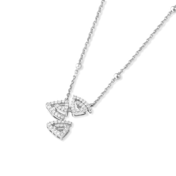 PLATINUM 6.85 GM & 0.19 CT CHAIN PENDANT - Image 3