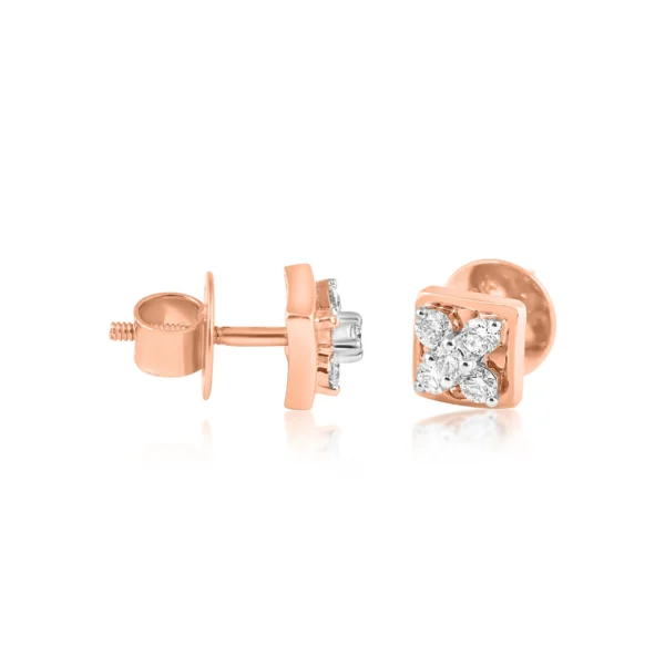 Women Diamond & Gold 0.32 CT – 2.66 GM Earrings - Image 3