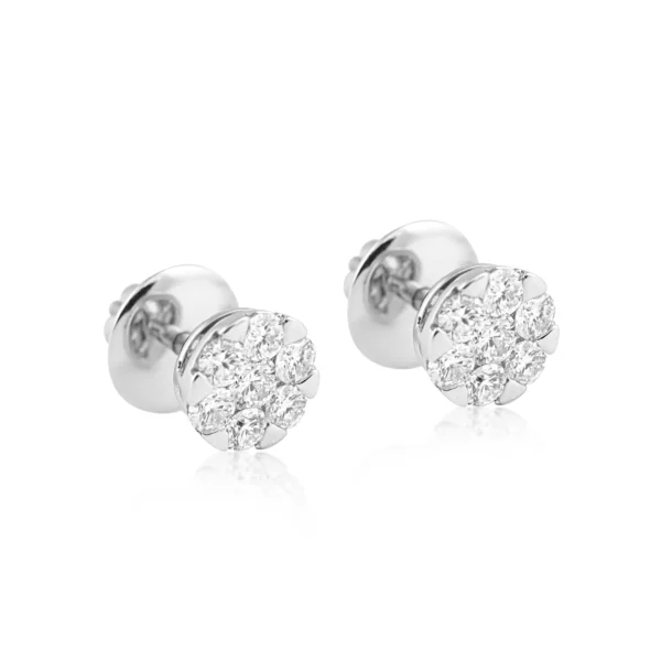 Women Diamond & Platinum 0.94 CT – 4.54 GM Earrings - Image 2