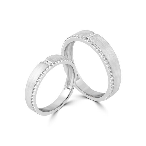 PLATINUM COUPLE BANDS - For Men 5.33 GM & For Women 3.88 GM
