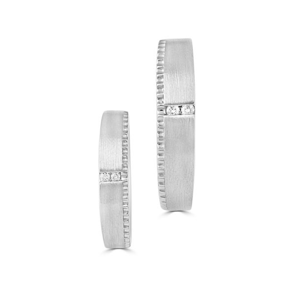 PLATINUM COUPLE BANDS - For Men 5.33 GM & For Women 3.88 GM - Image 2