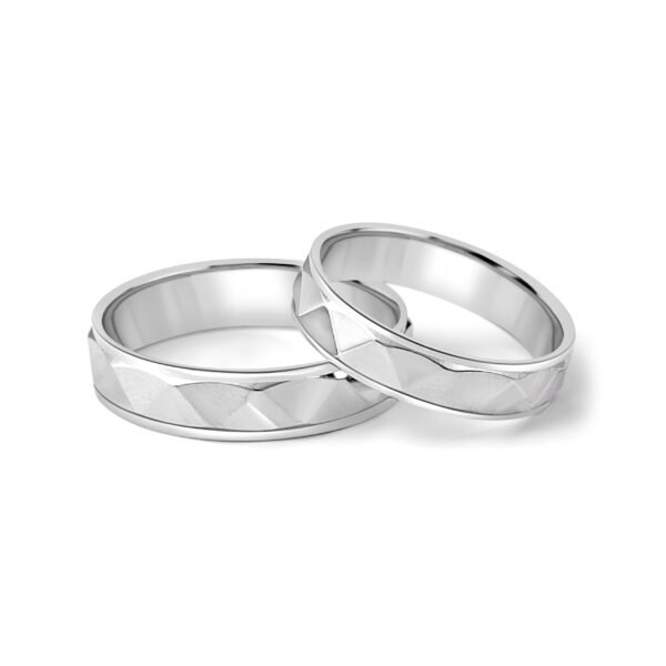 PLATINUM COUPLE BANDS - For Men 5.28 GM & For Women 4.07 GM - Image 2