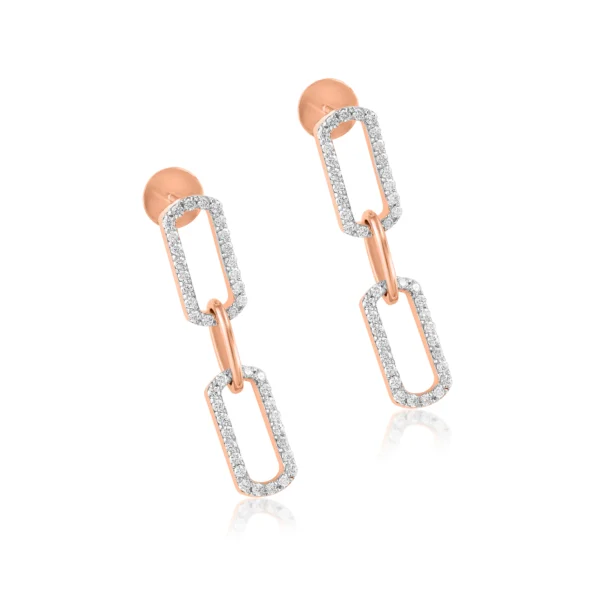 Women Diamond & Gold 0.76 CT – 6.22 GM Earrings - Image 2
