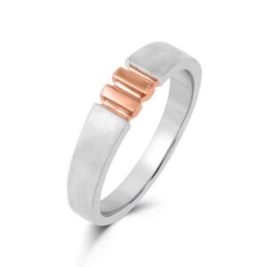 Fusion Ring – PT WT- 3.62 gm GOLD WT-.64 GM TOTAL WT-4.26