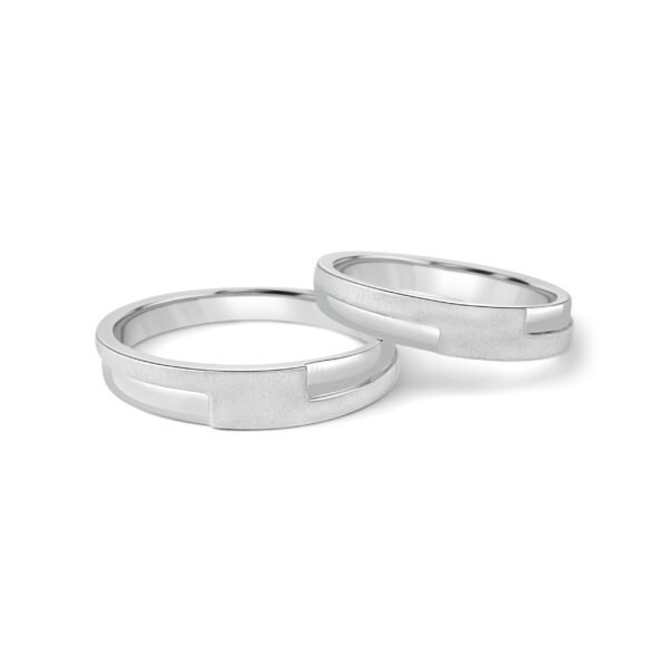 PLATINUM COUPLE BANDS - For Men 5.13 GM & For Women 4.65 GM - Image 2