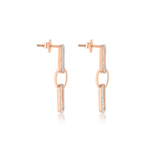 Women Diamond & Gold 0.76 CT – 6.22 GM Earrings - Image 3