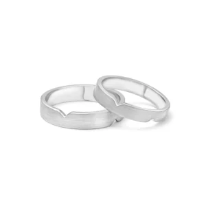 Platinum Couple Bands – For Men 6.84 GM & For Women 4.96 GM