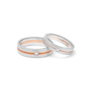 Platinum & Gold Fusion Bands – For Men 9.58 GM & For Women 6.02 GM