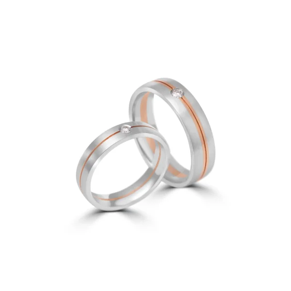 Platinum & Gold Fusion Bands – For Men 9.58 GM & For Women 6.02 GM - Image 2