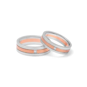 Platinum & Gold Fusion Bands – For Men 10.48 GM & For Women 7.64 GM