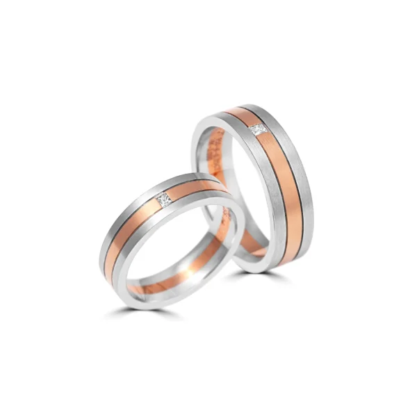 Platinum & Gold Fusion Bands – For Men 10.48 GM & For Women 7.64 GM - Image 2