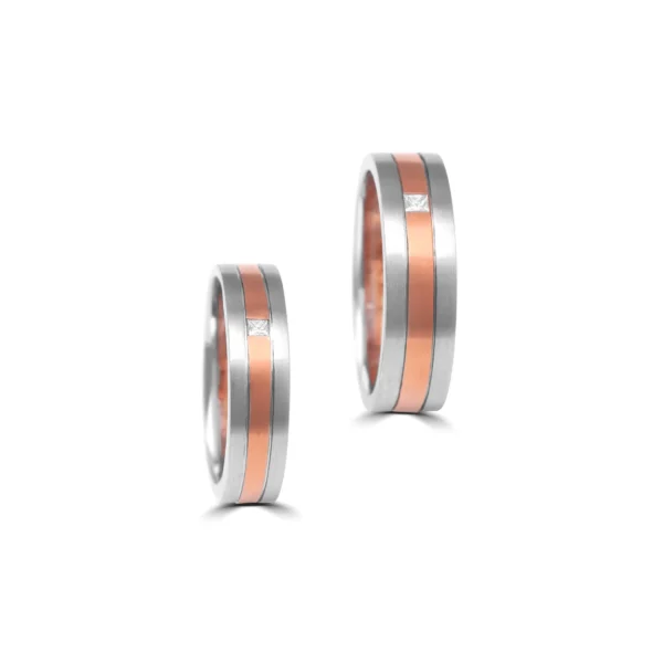 Platinum & Gold Fusion Bands – For Men 10.48 GM & For Women 7.64 GM - Image 3