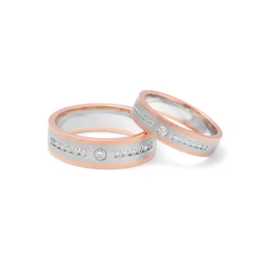 Platinum & Gold Fusion Bands – For Men 12.25 GM & For Women 6.81 GM