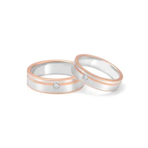 Platinum & Gold Fusion Bands – For Men 10.74 GM & For Women 7.59 GM
