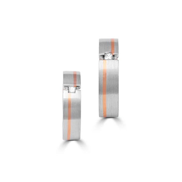 Platinum & Gold Fusion Couple Bands – For Men 10.87 GM & For Women 7.23 GM - Image 3