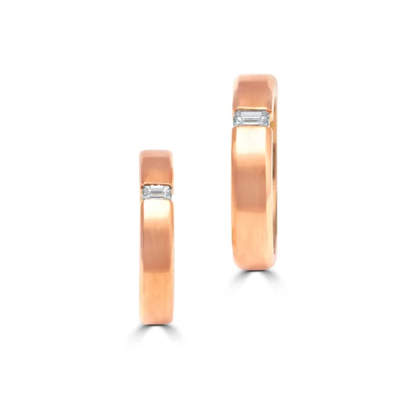 Gold & Diamond Couple Bands – For Men 8.72 GM & For Women 5.47 GM - Image 3