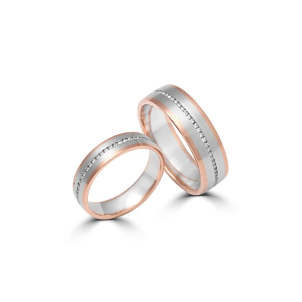Gold & Platinum Fusion Couple Bands – For Men 9.93 GM & For Women 5.06 GM - Image 2