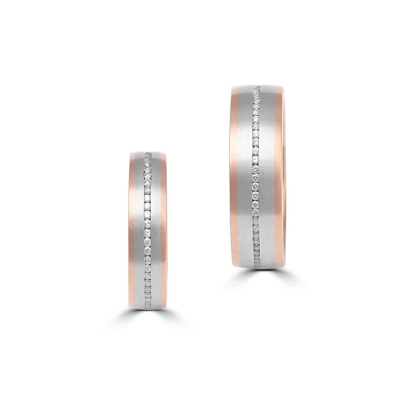 Gold & Platinum Fusion Couple Bands – For Men 9.93 GM & For Women 5.06 GM - Image 3