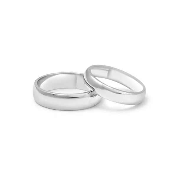 Platinum Couple Bands – For Men 9.61 GM & For Women 6.24 GM - Image 2