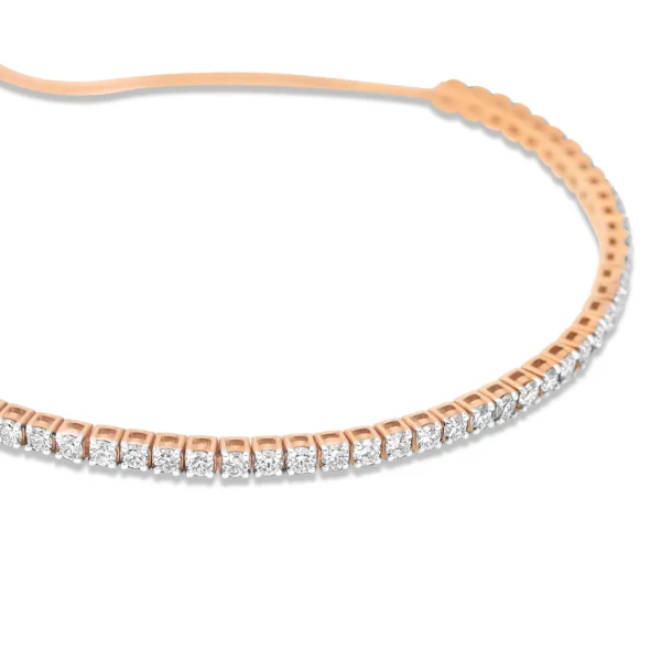 Gold & Diamond Bracelet 3.7 CT 13.36 GM - Image 3