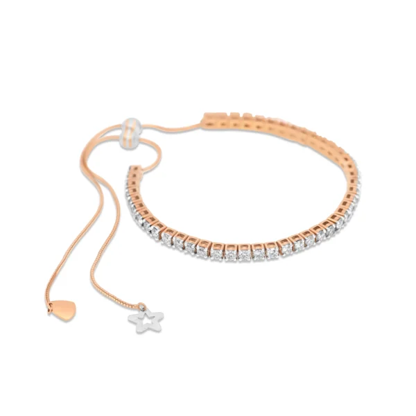 Gold & Diamond Bracelet 3.7 CT 13.36 GM - Image 2