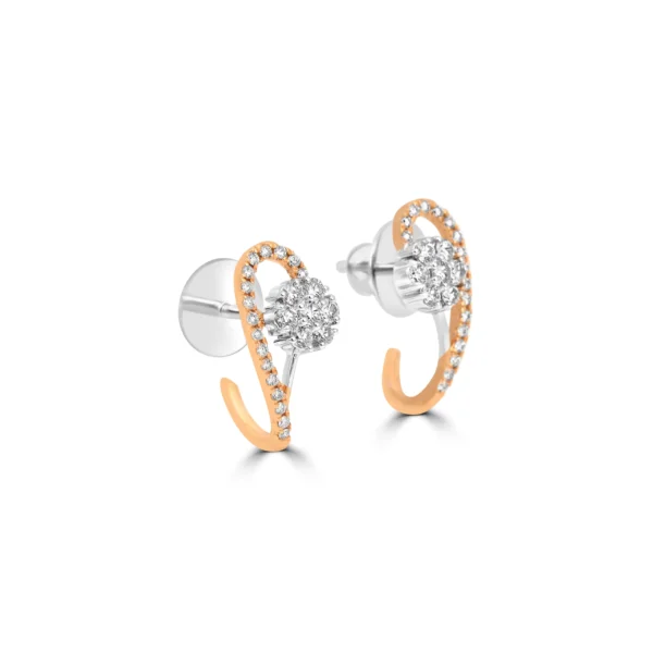 Gold & Dimond Earrings 0.53 CT – 3.6 GM - Image 2
