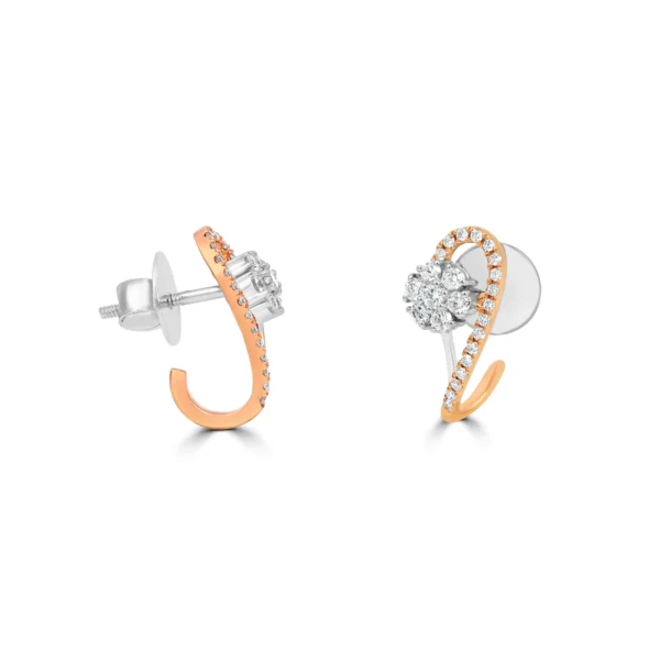 Gold & Dimond Earrings 0.53 CT – 3.6 GM - Image 3