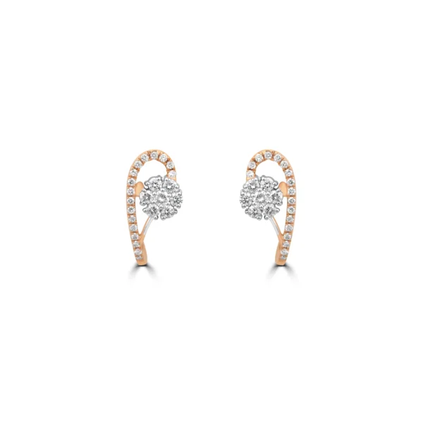 Gold & Dimond Earrings 0.53 CT – 3.6 GM